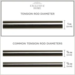 Kirkland's Home Brushed Nickel Iron Tension Rod, 40 In.- Curtain Rods & Hardware