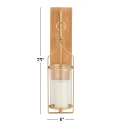 Kirkland's Home Brushed Poplar Wood Sconce- Sconces