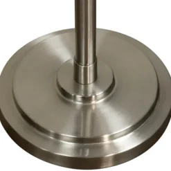 Kirkland's Home Brushed Steel Adjustable Swing Arm Floor Lamp- Floor Lamps
