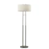 Kirkland's Home Brushed Steel Double-Bulb Oval Floor Lamp- Floor Lamps