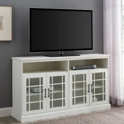 Kirkland's Home Brushed Window Pane Tv Stand- Tv Stands & Media Consoles
