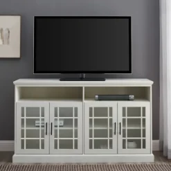 Kirkland's Home Brushed Window Pane Tv Stand- Tv Stands & Media Consoles