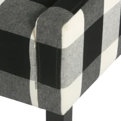 Kirkland's Home Buffalo Check Swoop Accent Chair- Accent Chairs
