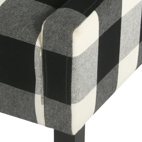 Kirkland's Home Buffalo Check Swoop Accent Chair- Accent Chairs