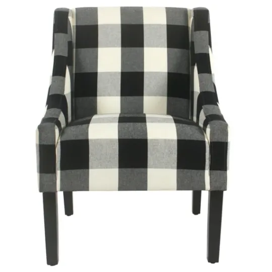 Kirkland's Home Buffalo Check Swoop Accent Chair- Accent Chairs