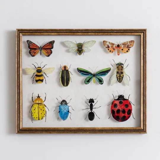 Kirkland's Home Bug Collection Framed Wall Art- Framed Art