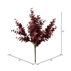 Kirkland's Home Burgundy Jade Leaf Sprays, Set Of 4- Stems & Bouquets