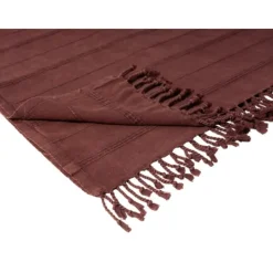 Kirkland's Home Burgundy Modern Striped Throw- Blankets & Throws