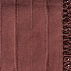 Kirkland's Home Burgundy Modern Striped Throw- Blankets & Throws