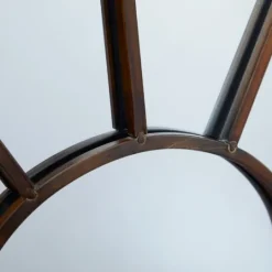 Kirkland's Home Burnt Iron Metal Curve Overlay Arched Mirror- Decorative Mirrors