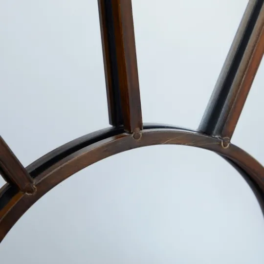 Kirkland's Home Burnt Iron Metal Curve Overlay Arched Mirror- Decorative Mirrors