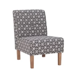 Kirkland's Home Burst Patterned Slipper Accent Chair- Accent Chairs