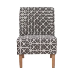 Kirkland's Home Burst Patterned Slipper Accent Chair- Accent Chairs