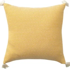 Kirkland's Home Buttercup Chevron Organic Cotton Throw Pillow- Pillows