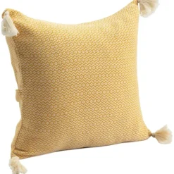 Kirkland's Home Buttercup Chevron Organic Cotton Throw Pillow- Pillows