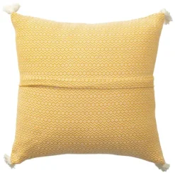 Kirkland's Home Buttercup Chevron Organic Cotton Throw Pillow- Pillows