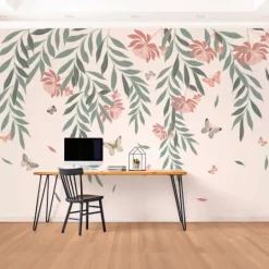 Kirkland's Home Butterfly Garden Peel And Stick Wall Mural- Wall Murals & Wall Decals