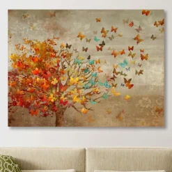 Kirkland's Home Butterfly Tree Giclee Canvas Art Print, 40X30 In.- Canvas Art