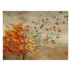Kirkland's Home Butterfly Tree Giclee Canvas Art Print, 40X30 In.- Canvas Art