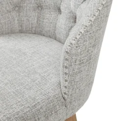 Kirkland's Home Button Tufted Back Swivel Counter Stool- Bar Stools & Counter Height Stools