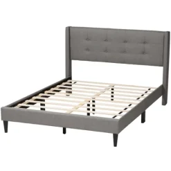 Kirkland's Home Button Tufted Headboard Full Platform Bed- Beds & Headboards