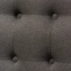 Kirkland's Home Button Tufted Splayed Settee- Sofas & Loveseats