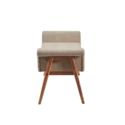 Kirkland's Home Button Tufted Wood Bench- Benches & Ottomans