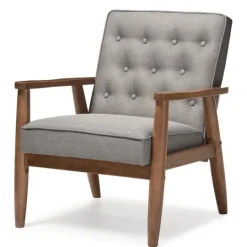 Kirkland's Home Button-Tufted Sawyer Accent Chair- Accent Chairs