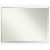 Kirkland's Home Cabinet White Narrow Frame Beveled Mirror- Decorative Mirrors