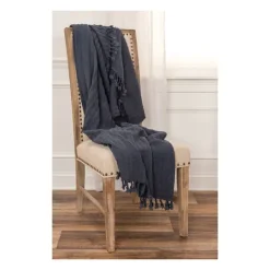 Kirkland's Home Cable Knit Tassel Throw- Blankets & Throws