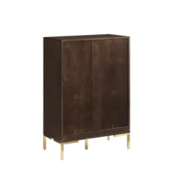Kirkland's Home Cadence Gold Record Storage Bookcase- Bookshelves