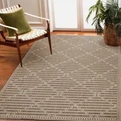 Kirkland's Home Cafe Geo Lattice Outdoor Area Rug, 4X7- Outdoor Rugs
