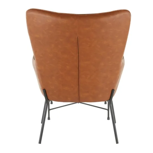 Kirkland's Home Camel Faux Leather 2-Pc. Chair And Ottoman Set- Accent Chairs