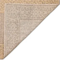 Kirkland's Home Camel Leopard Border Outdoor Area Rug, 5X7- Outdoor Rugs