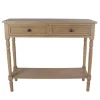 Kirkland's Home Camel Rattan Console Table- Console Tables