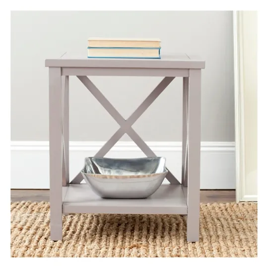 Kirkland's Home Candice Cross Back Accent Table- Accent & End Tables