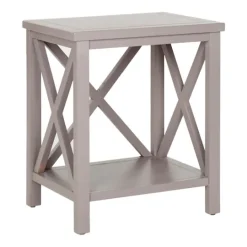 Kirkland's Home Candice Cross Back Accent Table- Accent & End Tables