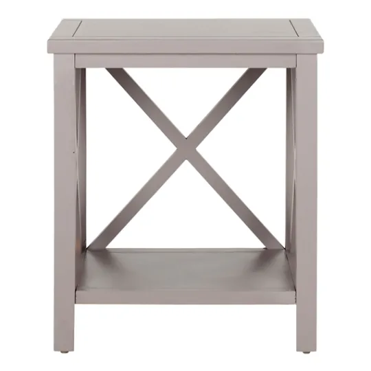 Kirkland's Home Candice Cross Back Accent Table- Accent & End Tables