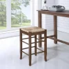 Kirkland's Home Cappuccino Wooden Counter Stool- Bar Stools & Counter Height Stools