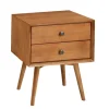 Kirkland's Home Caramel Mid-Century Nightstand- Nightstands