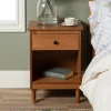 Kirkland's Home Caramel One-Drawer Wood Nightstand- Nightstands