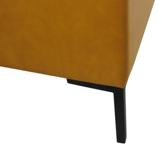 Kirkland's Home Caramel Vegan Leather Storage Bench- Benches & Ottomans