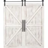 Kirkland's Home Carriage House Wood Barn Door Plaques, Set Of 2- Wall Plaques