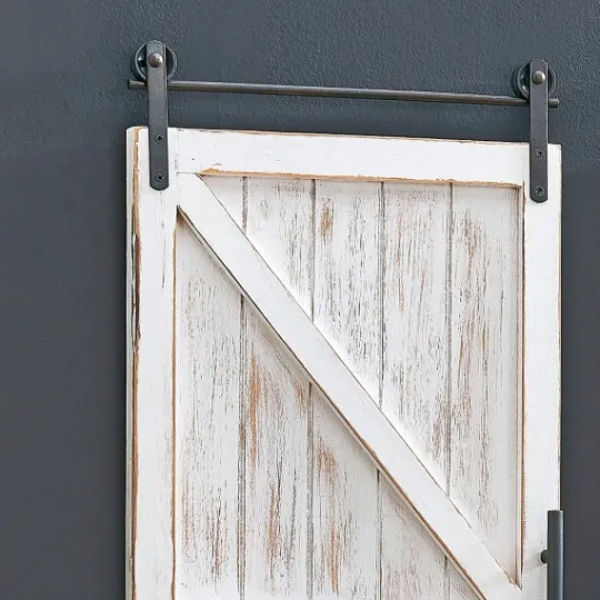 Kirkland's Home Carriage House Wood Barn Door Plaques, Set Of 2- Wall Plaques