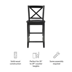 Kirkland's Home Carter X-Back Counter Stool- Bar Stools & Counter Height Stools