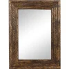 Kirkland's Home Carved Ansanthus Floral Wood Frame Mirror- Decorative Mirrors