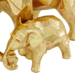 Kirkland's Home Carved Elephant Family Statue- Statues & Figurines