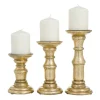 Kirkland's Home Carved Mango Wood Candle Holders, Set Of 3- Candle Holders