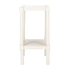 Kirkland's Home Carved Pinewood Farmhouse Accent Table- Accent & End Tables