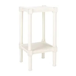 Kirkland's Home Carved Pinewood Farmhouse Accent Table- Accent & End Tables